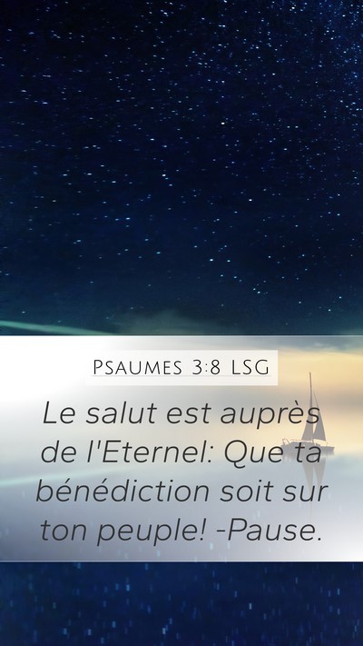Psaumes 3:8 LSG Bible Verse Image