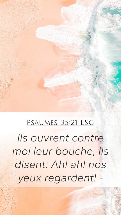 Psaumes 35:21 LSG Bible Verse Image