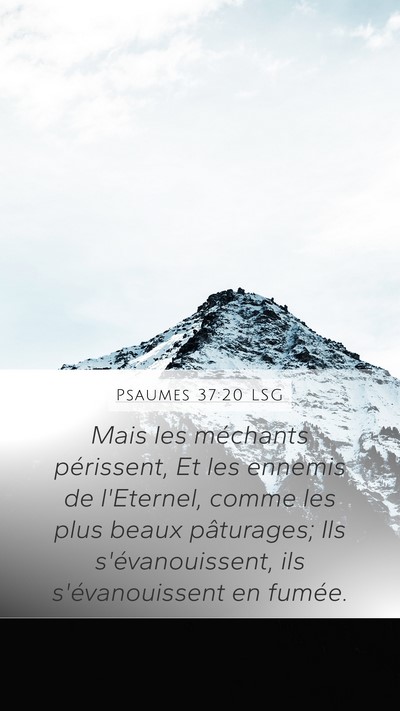 Psaumes 37:20 LSG Bible Verse Image