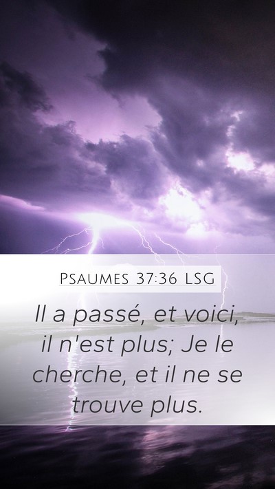 Psaumes 37:36 LSG Bible Verse Image