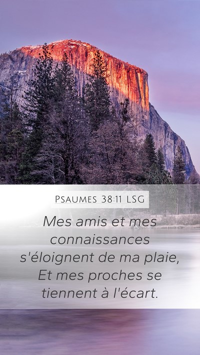 Psaumes 38:11 LSG Bible Verse Image