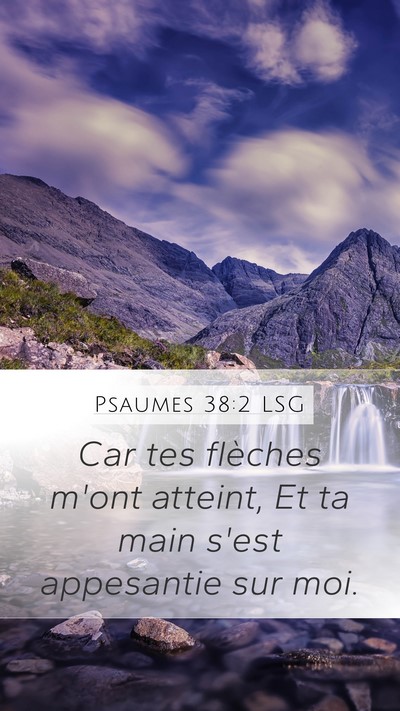 Psaumes 38:2 LSG Bible Verse Image