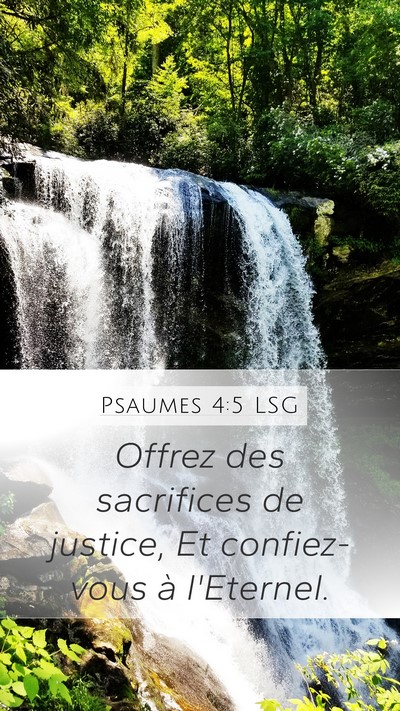 Psaumes 4:5 LSG Bible Verse Image