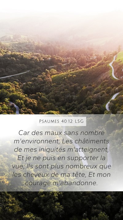 Psaumes 40:12 LSG Bible Verse Image