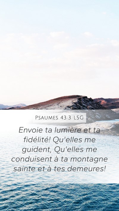 Psaumes 43:3 LSG Bible Verse Image