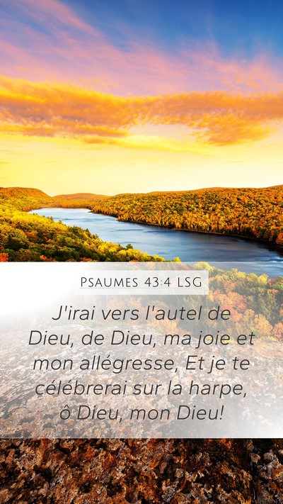 Psaumes 43:4 LSG Bible Verse Image