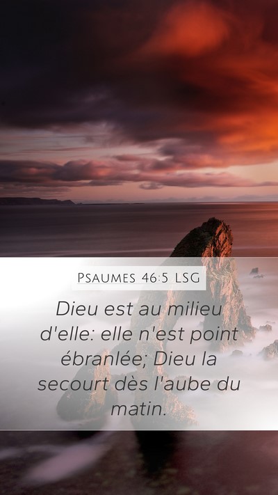 Psaumes 46:5 LSG Bible Verse Image