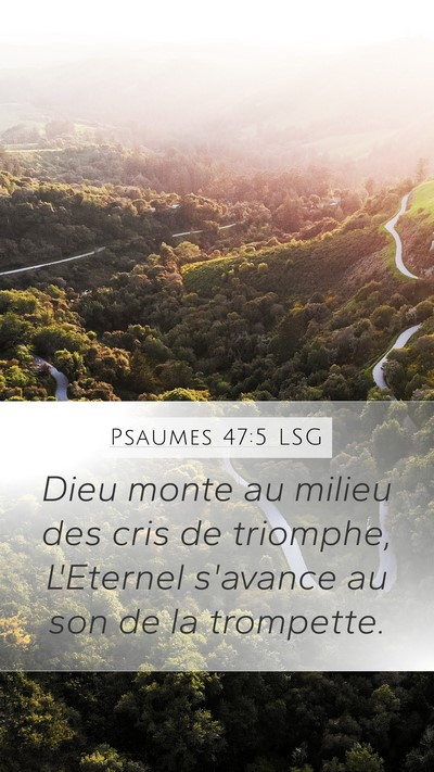 Psaumes 47:5 LSG Bible Verse Image