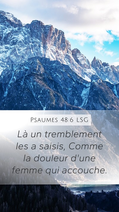 Psaumes 48:6 LSG Bible Verse Image