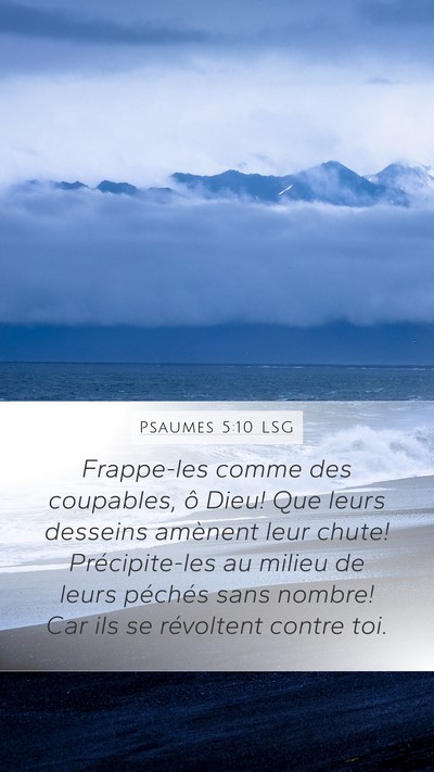 Psaumes 5:10 LSG Bible Verse Image
