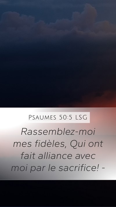 Psaumes 50:5 LSG Bible Verse Image