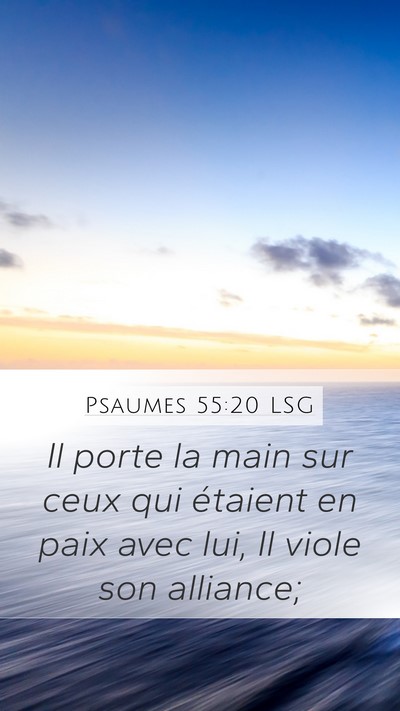 Psaumes 55:20 LSG Bible Verse Image