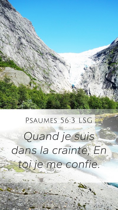 Psaumes 56:3 LSG Bible Verse Image