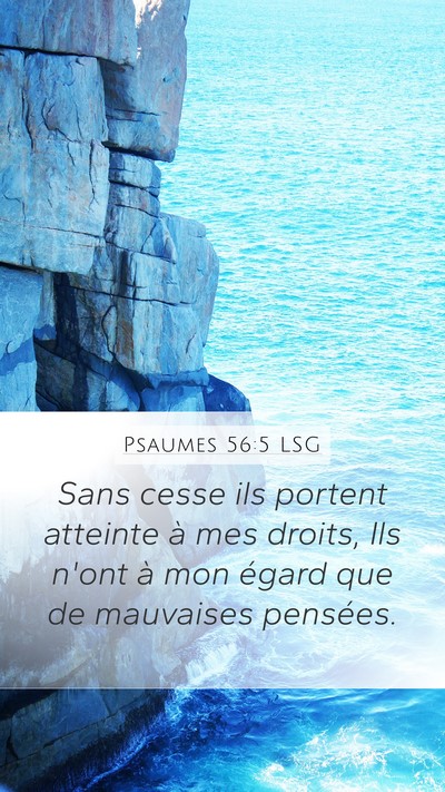 Psaumes 56:5 LSG Bible Verse Image