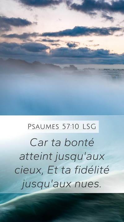 Psaumes 57:10 LSG Bible Verse Image