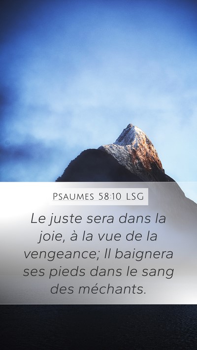 Psaumes 58:10 LSG Bible Verse Image