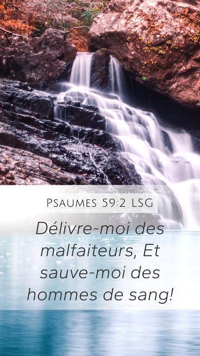 Psaumes 59:2 LSG Bible Verse Image