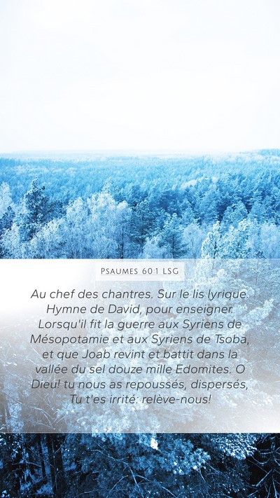 Psaumes 60:1 LSG Bible Verse Image