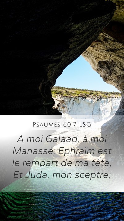 Psaumes 60:7 LSG Bible Verse Image