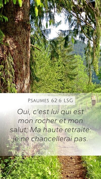 Psaumes 62:6 LSG Bible Verse Image