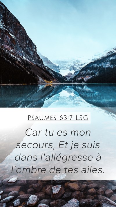 Psaumes 63:7 LSG Bible Verse Image