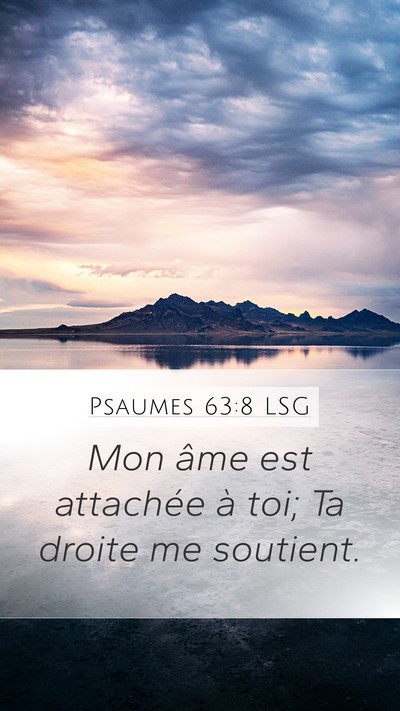 Psaumes 63:8 LSG Bible Verse Image