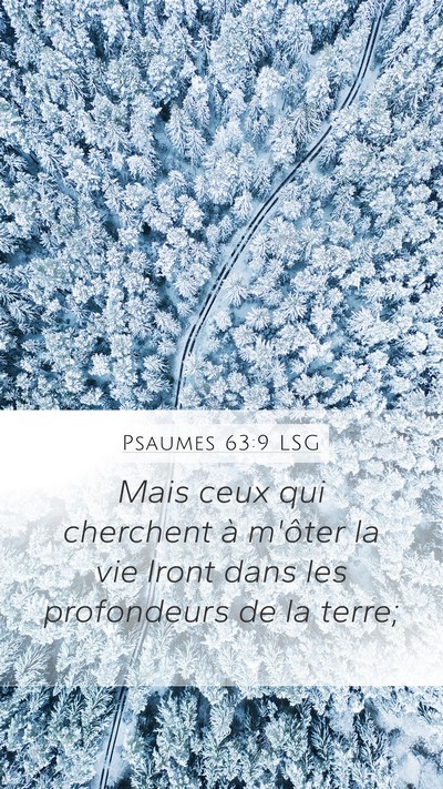 Psaumes 63:9 LSG Bible Verse Image