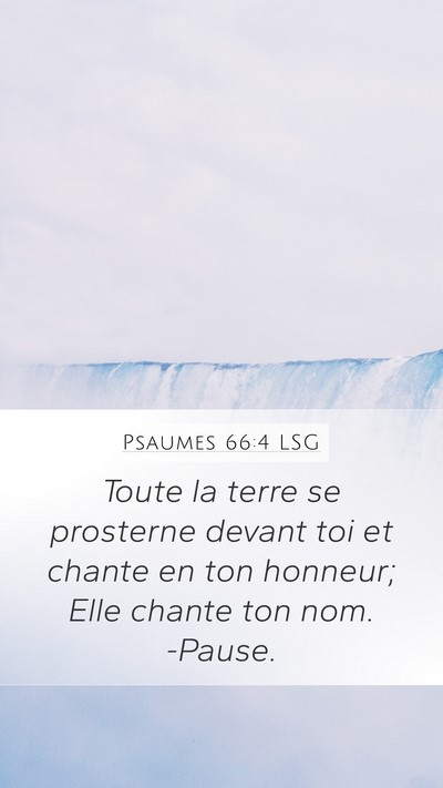 Psaumes 66:4 LSG Bible Verse Image