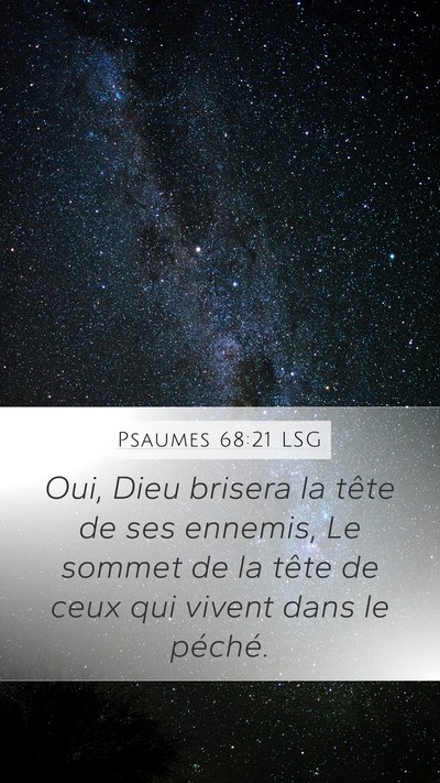 Psaumes 68:21 LSG Bible Verse Image