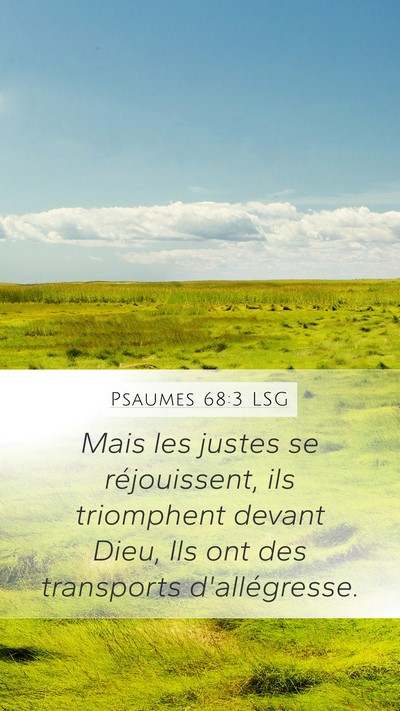 Psaumes 68:3 LSG Bible Verse Image