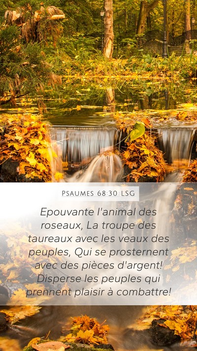 Psaumes 68:30 LSG Bible Verse Image