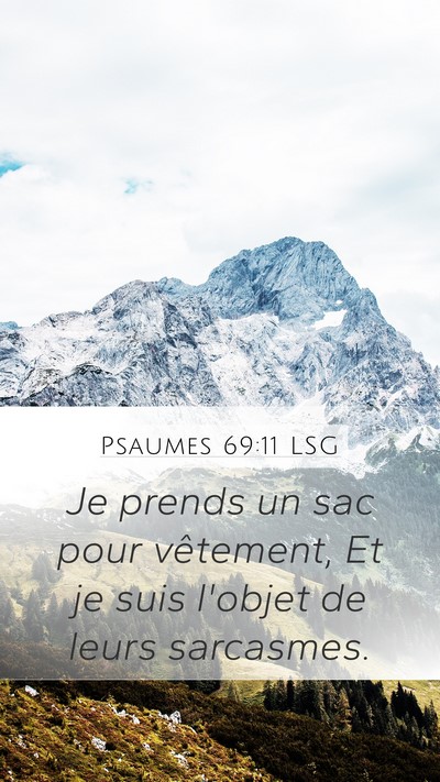 Psaumes 69:11 LSG Bible Verse Image