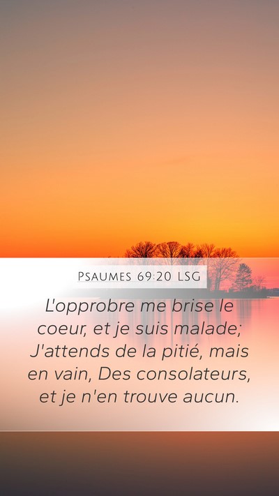 Psaumes 69:20 LSG Bible Verse Image