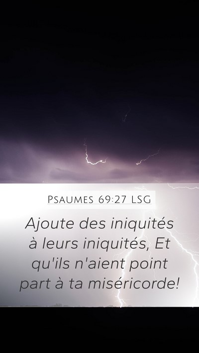 Psaumes 69:27 LSG Bible Verse Image