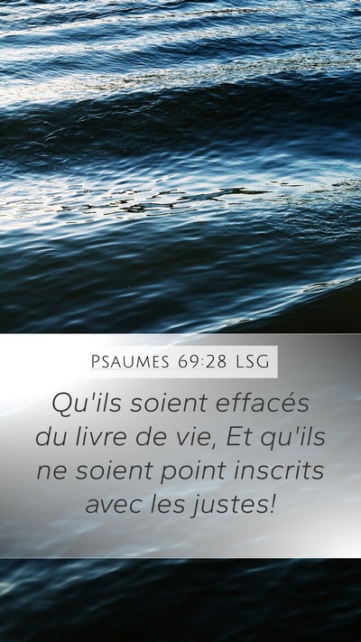 Psaumes 69:28 LSG Bible Verse Image