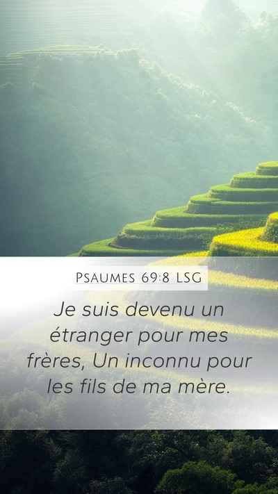 Psaumes 69:8 LSG Bible Verse Image