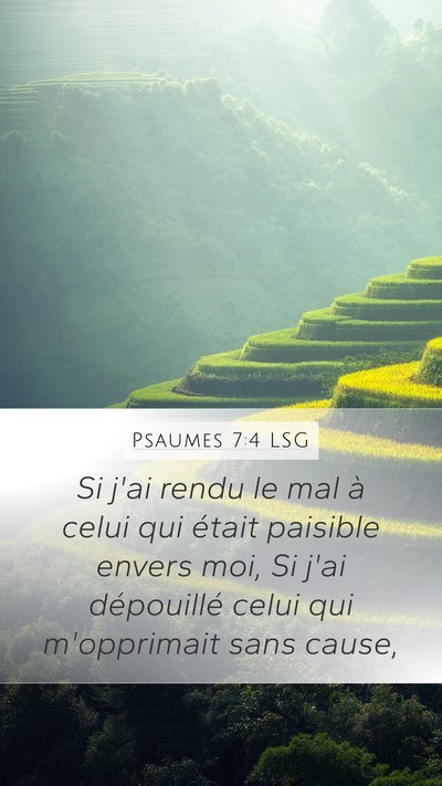 Psaumes 7:4 LSG Bible Verse Image