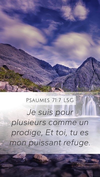 Psaumes 71:7 LSG Bible Verse Image