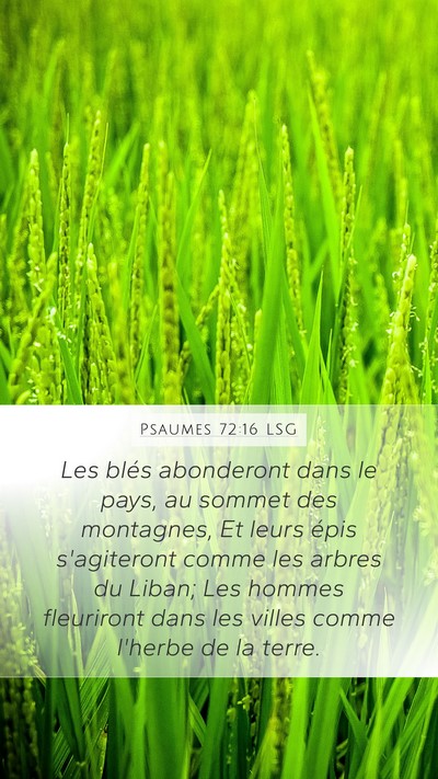 Psaumes 72:16 LSG Bible Verse Image