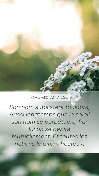 Psaumes 72:17 LSG Bible Verse Image