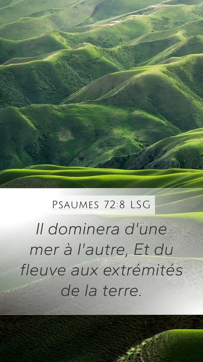 Psaumes 72:8 LSG Bible Verse Image