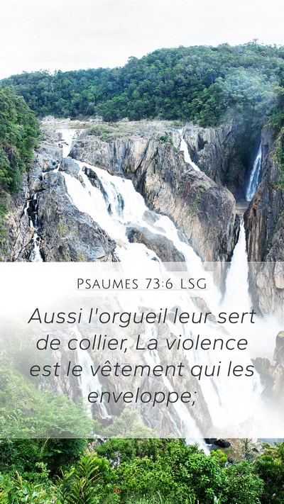 Psaumes 73:6 LSG Bible Verse Image
