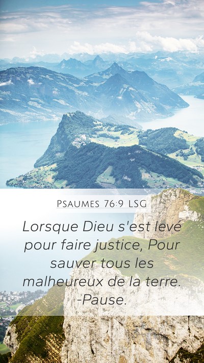 Psaumes 76:9 LSG Bible Verse Image