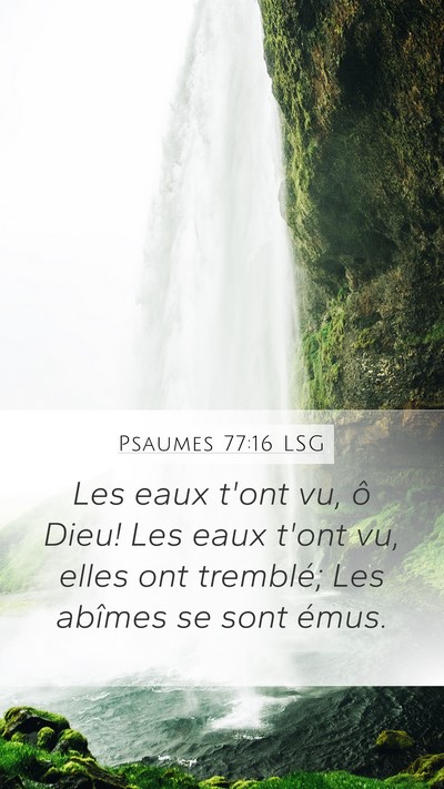 Psaumes 77:16 LSG Bible Verse Image