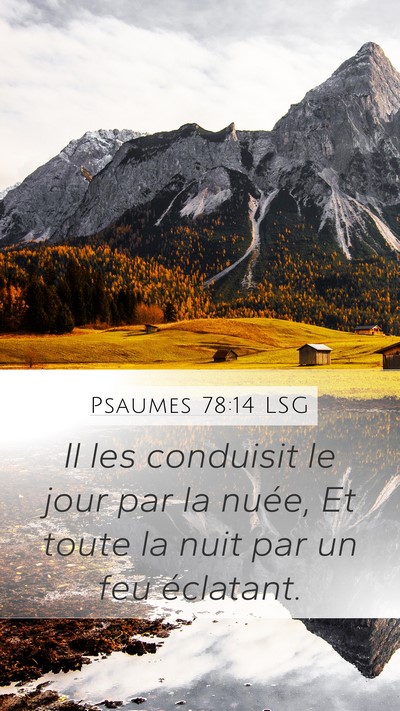 Psaumes 78:14 LSG Bible Verse Image