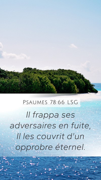 Psaumes 78:66 LSG Bible Verse Image