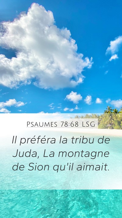 Psaumes 78:68 LSG Bible Verse Image