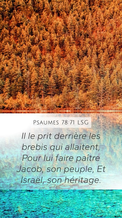 Psaumes 78:71 LSG Bible Verse Image