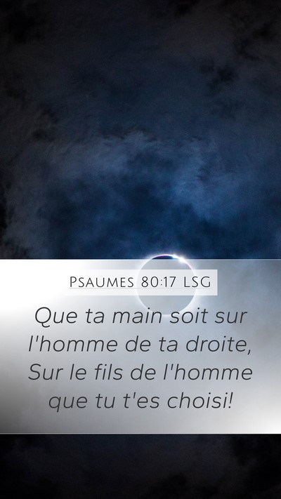 Psaumes 80:17 LSG Bible Verse Image