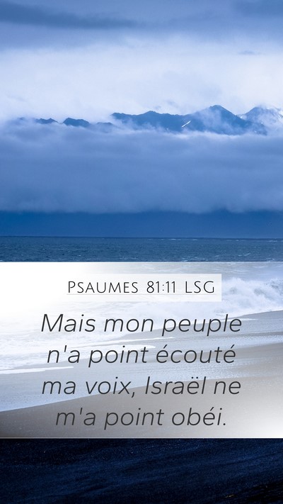 Psaumes 81:11 LSG Bible Verse Image
